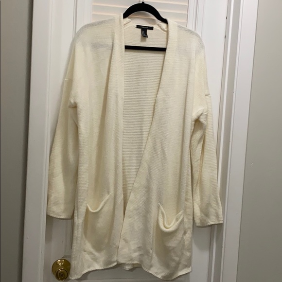 Forever 21 oversized beige/cream cardigan M - Picture 1 of 3